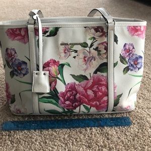 Dana Buchman floral tote purse
